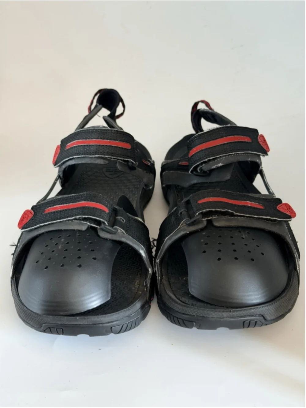 Nike ACG Air Vtg Strap Men’s Sandals Outdoor Black Red Fog Size 15